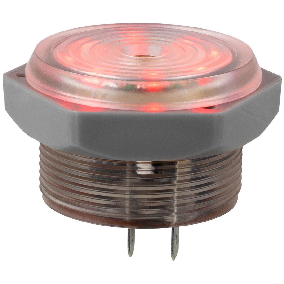 Piezo Buzzer Alarm 8 LED Pilot Light Red LEDs 1.25" Panel Mount 315